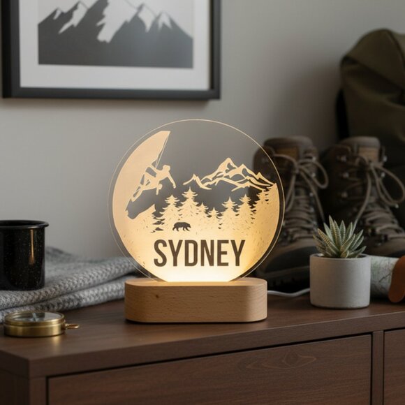 Custom Rock Climbing LED Night Light – Gift for Adventure Lovers - Picture 8 of 8